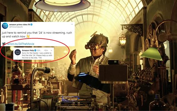Amazon Prime Video's own team unable to find Suriya's 24 using their search engine!