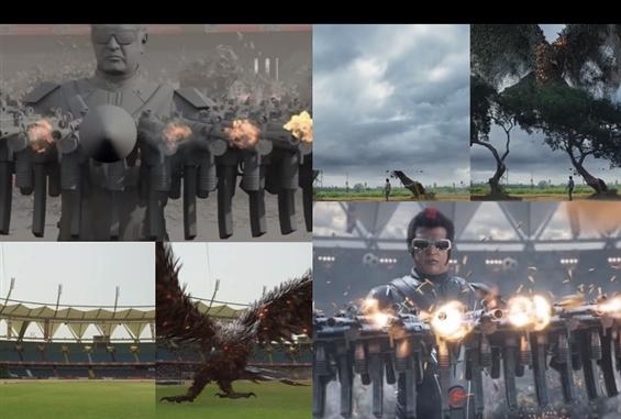 Unseen VFX Breakdown Video of Rajinikanth's 2.0!