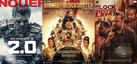 At Rs. 400 Cr Ponnyin Selvan in Top 3 Tamil movies with highest WW gross