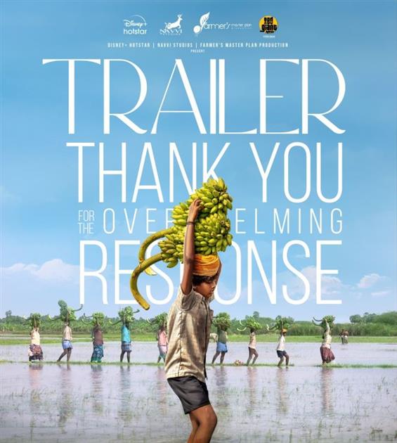 The trailer for Vaazhai received an overwhelming positive response. 
