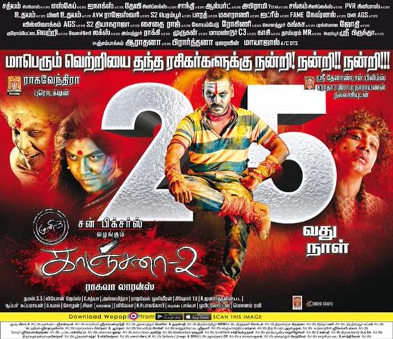 Kanchana 2 completes 25 days