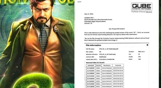 Shocking: Suriya's 24 pirated copy shot at PVR Cinemas on release day 